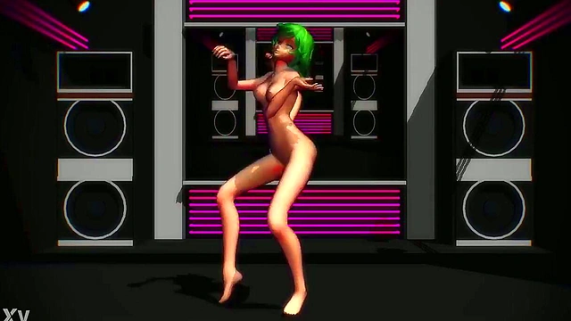 Horny Anime Chick Dances Seductively for MMD Fans