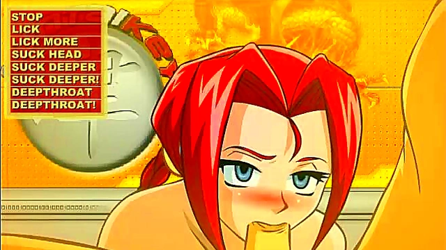 Redheaded Anime Babe Gets Fucked In Sexy Hentai Scene From Popular Game