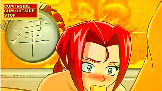 Redheaded Anime Babe Gets Fucked In Sexy Hentai Scene From Popular Game