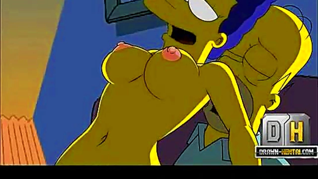 Homer Simpson Nails Marge With Blowjob, TitFuck, And Creampie Finale