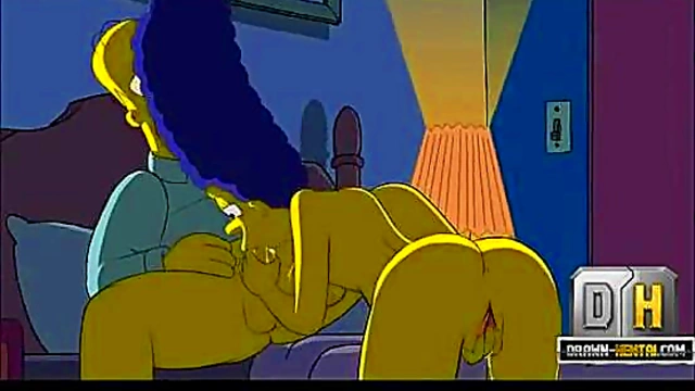 Homer Simpson Nails Marge With Blowjob, TitFuck, And Creampie Finale