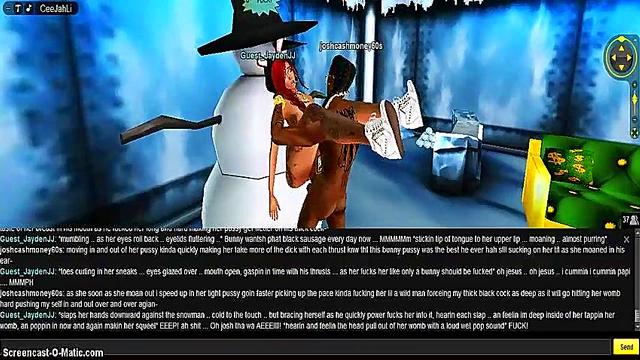 3D Anime Babe Seduces in X-Mas Outfit for Naughty Holiday Fun