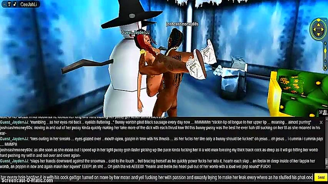 3D Anime Babe Seduces in X-Mas Outfit for Naughty Holiday Fun