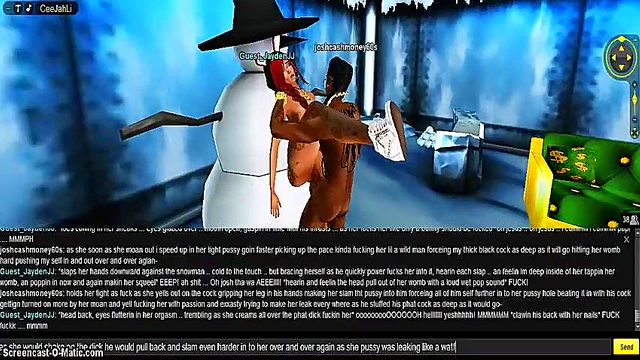 3D Anime Babe Seduces in X-Mas Outfit for Naughty Holiday Fun