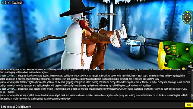 3D Anime Babe Seduces in X-Mas Outfit for Naughty Holiday Fun