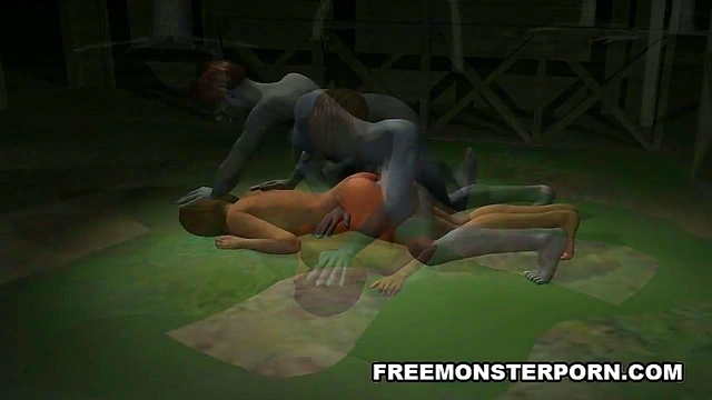 Busty 3D Cartoon Babe Gets Fucked Hard Outdoors By A Zombie For Hardcore Fun