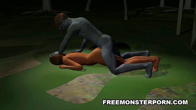 Busty 3D Cartoon Babe Gets Fucked Hard Outdoors By A Zombie For Hardcore Fun