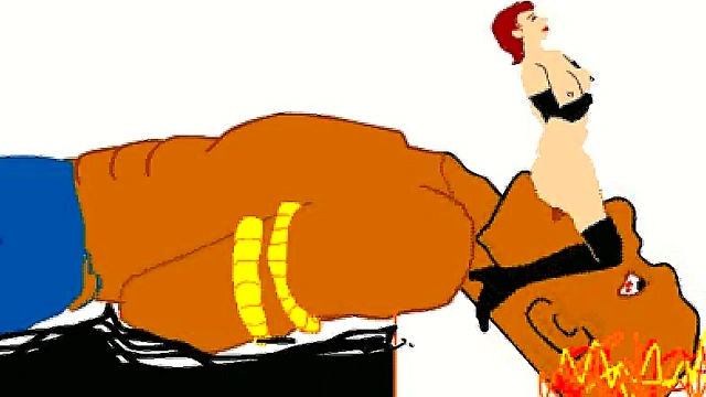 Giant Hentai Titan Facesits Bound Victim in Steamy Cartoon Fantasy