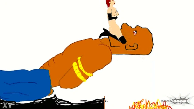 Giant Hentai Titan Facesits Bound Victim in Steamy Cartoon Fantasy