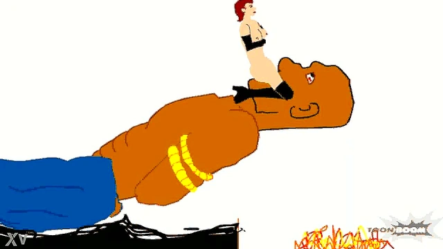 Giant Hentai Titan Facesits Bound Victim in Steamy Cartoon Fantasy