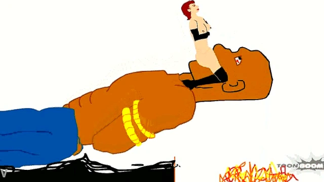 Giant Hentai Titan Facesits Bound Victim in Steamy Cartoon Fantasy