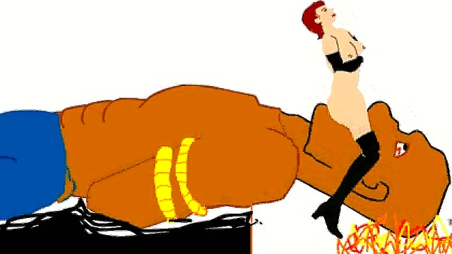 Giant Hentai Titan Facesits Bound Victim in Steamy Cartoon Fantasy