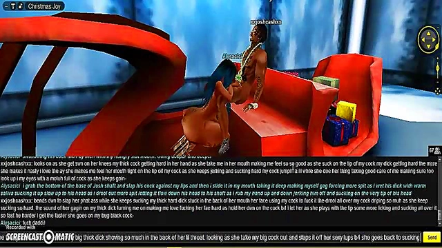 Cute Cici X-Mas Head Bangs in 3D Anime Game Adventure