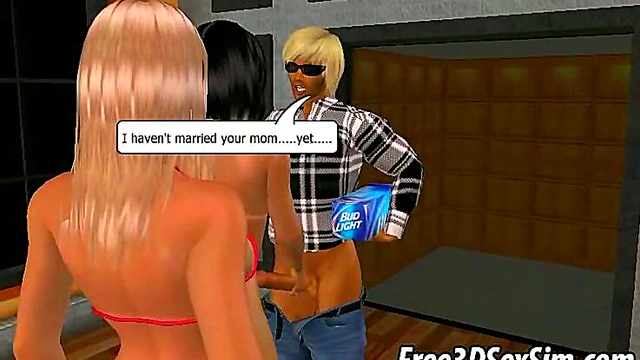 Foxy 3D Cartoon Babes Share Horny Stud for Hardcore Group Fun