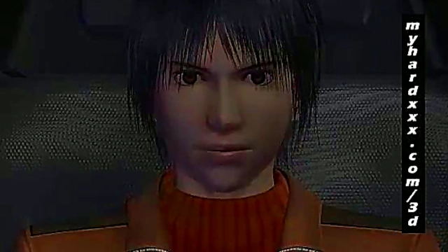 Blonde 3D Hentai Babe Flashes Her Perfect Tits In Anime Action