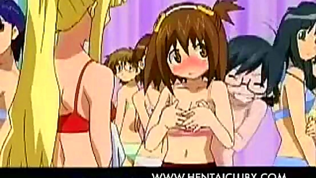 Hilarious Anime Girls Serve Up Fun in the Locker Room With a Monster