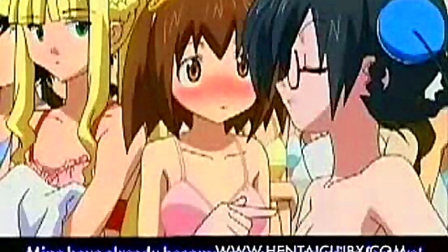 Hilarious Anime Girls Serve Up Fun in the Locker Room With a Monster