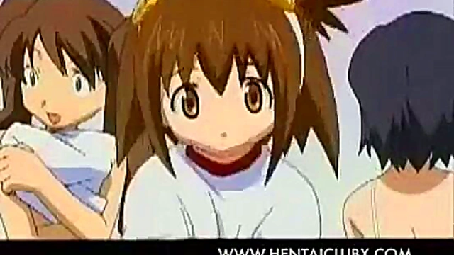 Hilarious Anime Girls Serve Up Fun in the Locker Room With a Monster