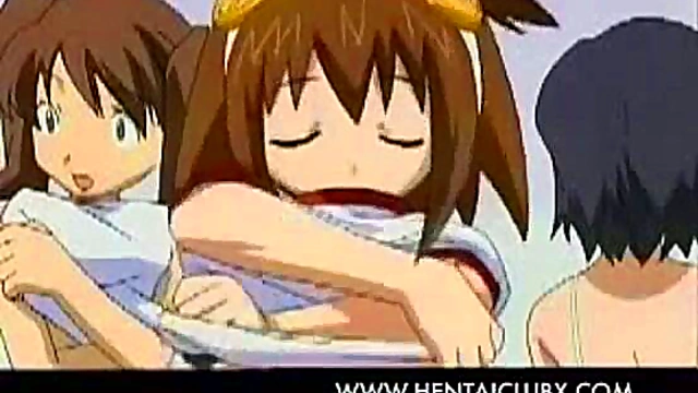 Hilarious Anime Girls Serve Up Fun in the Locker Room With a Monster