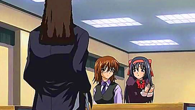 Tasty Busty Exchange Student Gets Animated In Classroom Hentai Fun