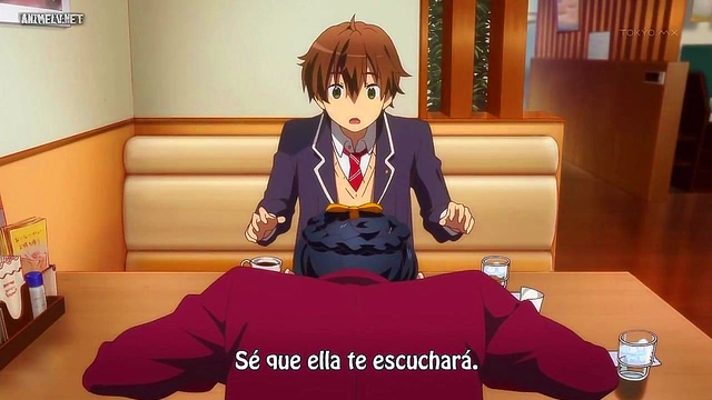 Romantic Chuunibyou Anime Couple Engage in Sweet Hentai Love Scene