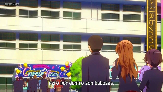 Romantic Chuunibyou Anime Couple Engage in Sweet Hentai Love Scene