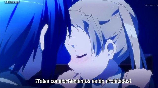 Romantic Chuunibyou Anime Couple Engage in Sweet Hentai Love Scene