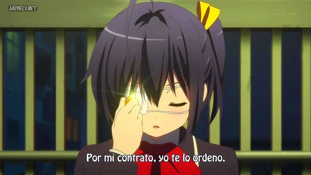 Romantic Chuunibyou Anime Couple Engage in Sweet Hentai Love Scene