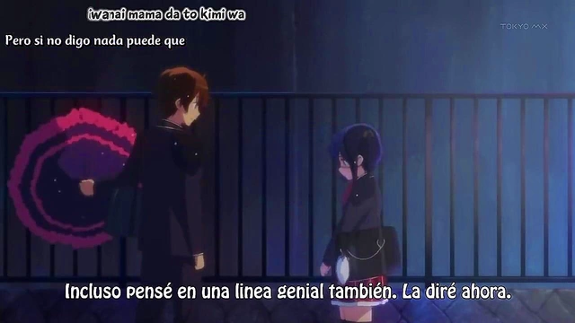 Romantic Chuunibyou Anime Couple Engage in Sweet Hentai Love Scene