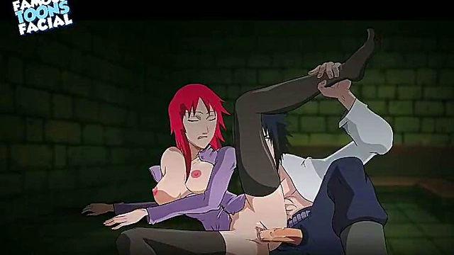 Sasuke Fucks Karin in Naruto Anime for Hot Hentai Action