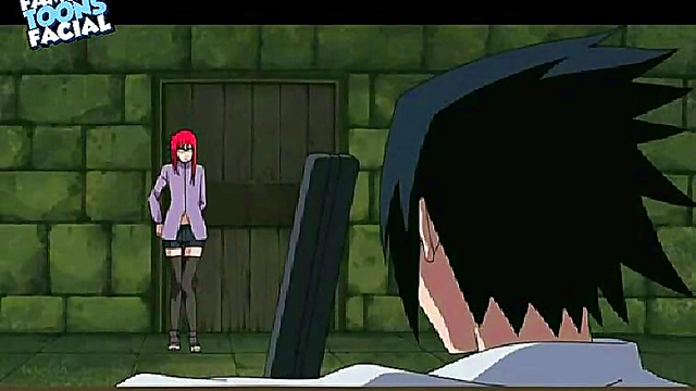 Sasuke Fucks Karin in Naruto Anime for Hot Hentai Action