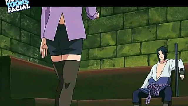 Sasuke Fucks Karin in Naruto Anime for Hot Hentai Action