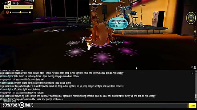 Cosmic Sugar 3D Anime Girls Enjoy Intense Double Penetration Fantasy