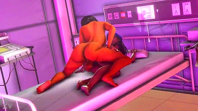 Fully Nude Futa Pharah & Ana Engage in Intense 3D Hentai Action