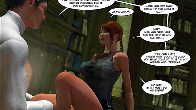 Big-Titted Teen Takes Big Dick In Sexy 3D Anime Blowjob Adventure