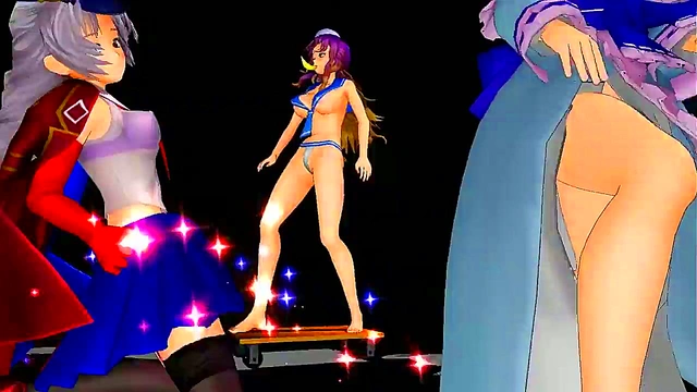 Touhou MMD Anime Boobies Battle With Extreme Full BBA Action