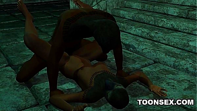 Rough Fantasy Sex With A Masked 3D Cartoon Babe In Steamy Anime Action