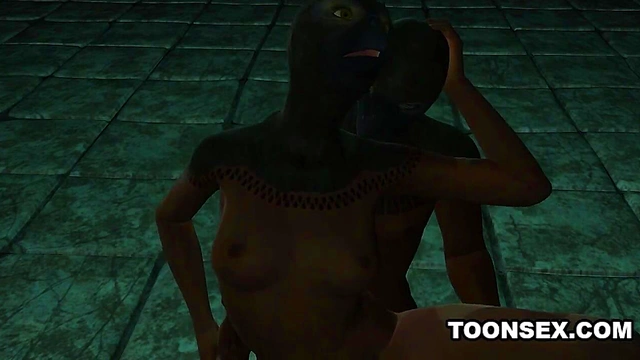 Rough Fantasy Sex With A Masked 3D Cartoon Babe In Steamy Anime Action