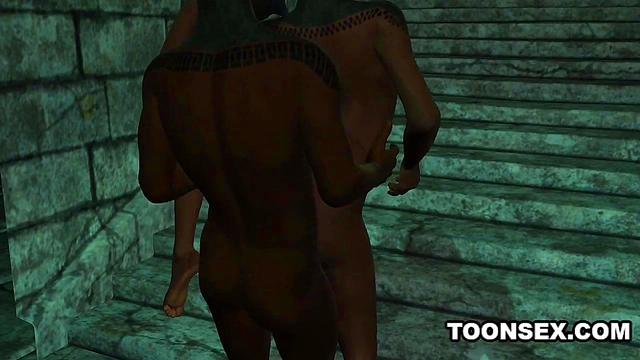 Rough Fantasy Sex With A Masked 3D Cartoon Babe In Steamy Anime Action