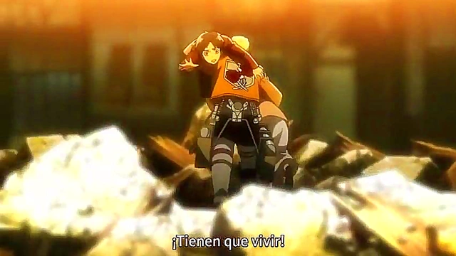 Shingeki No Kyojin Anime Couple Engage In Hot Shonen Hentai Action