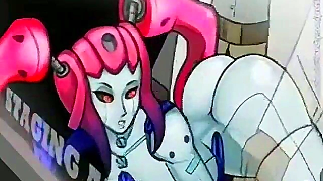 Pink-Haired Robot Girl Gets Fucked In Steamy Hentai Scene