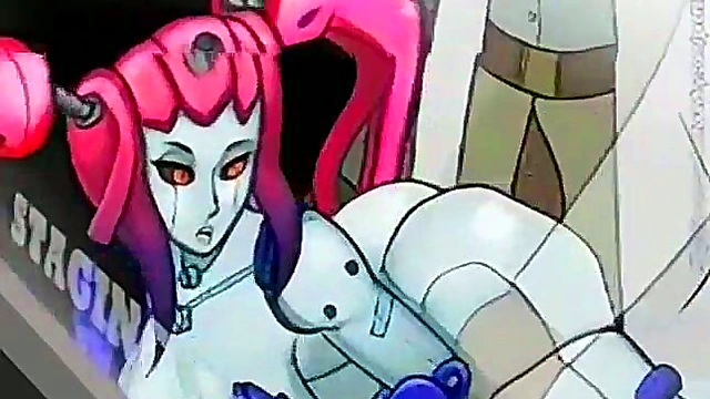 Pink-Haired Robot Girl Gets Fucked In Steamy Hentai Scene