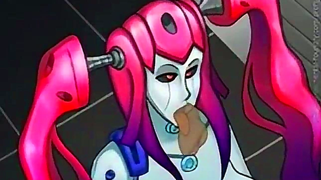 Pink-Haired Robot Girl Gets Fucked In Steamy Hentai Scene
