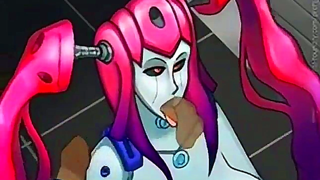 Pink-Haired Robot Girl Gets Fucked In Steamy Hentai Scene