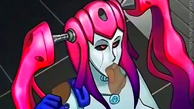 Pink-Haired Robot Girl Gets Fucked In Steamy Hentai Scene