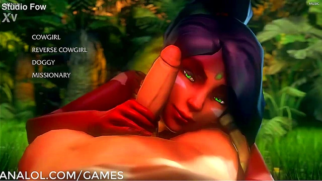 Nidalee from League of Legends Gets Wild in Toon Anal Adventure