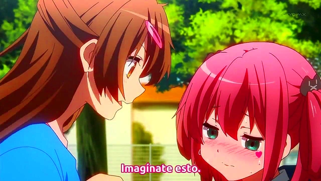 Romantic Chuunibyou Anime Couple Share Intense Passionate Moments