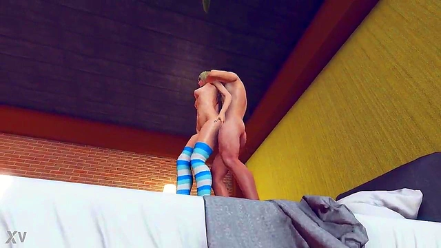 Horny 3D Anime Chick Engages in Hot Virtual Sex With Gamer Boyfriend