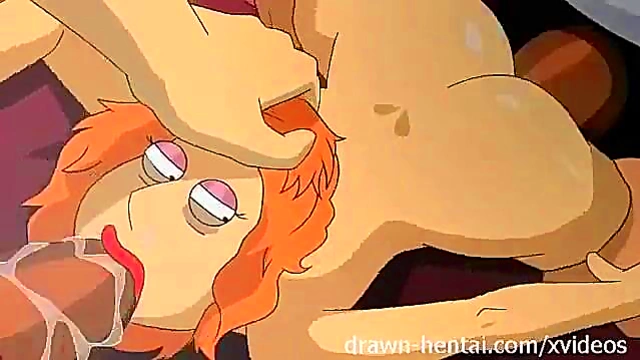 Redhead Lois Engages in Steamy Cartoon Threesome with Family Guy Griffin