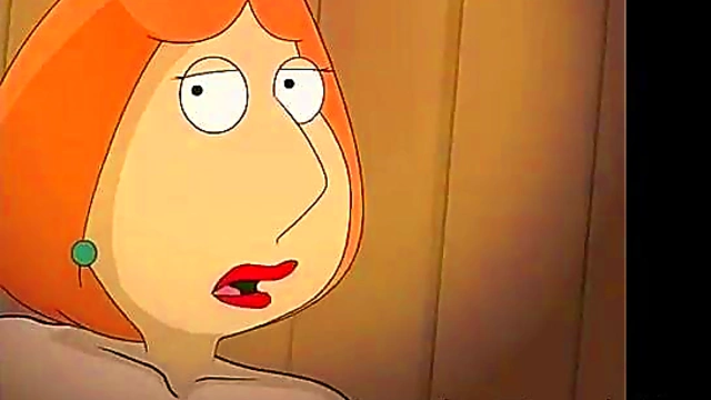 Redhead Lois Engages in Steamy Cartoon Threesome with Family Guy Griffin